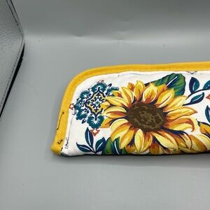 Sunflower Print Oven Mitt sunglasses holder handmade